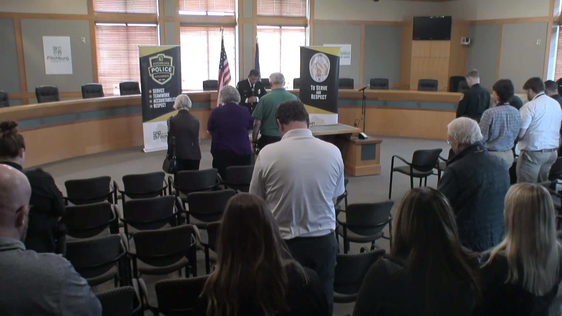 Thumbnail image for TFR: Police Dept. Badge Pinning Ceremony 5-15-23