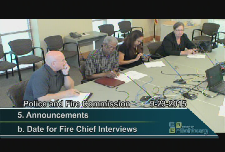 Police and Fire Commission 9-23-15
