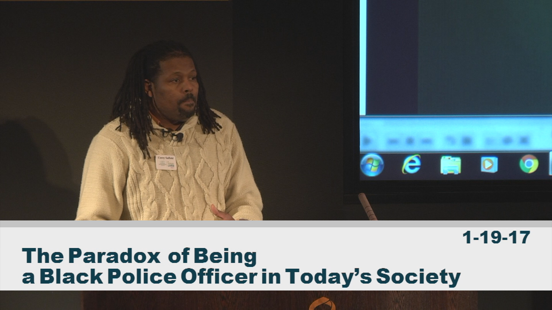 Thumbnail image for The Paradox of Being a Black Police Officer in Today's Society 1-19-17