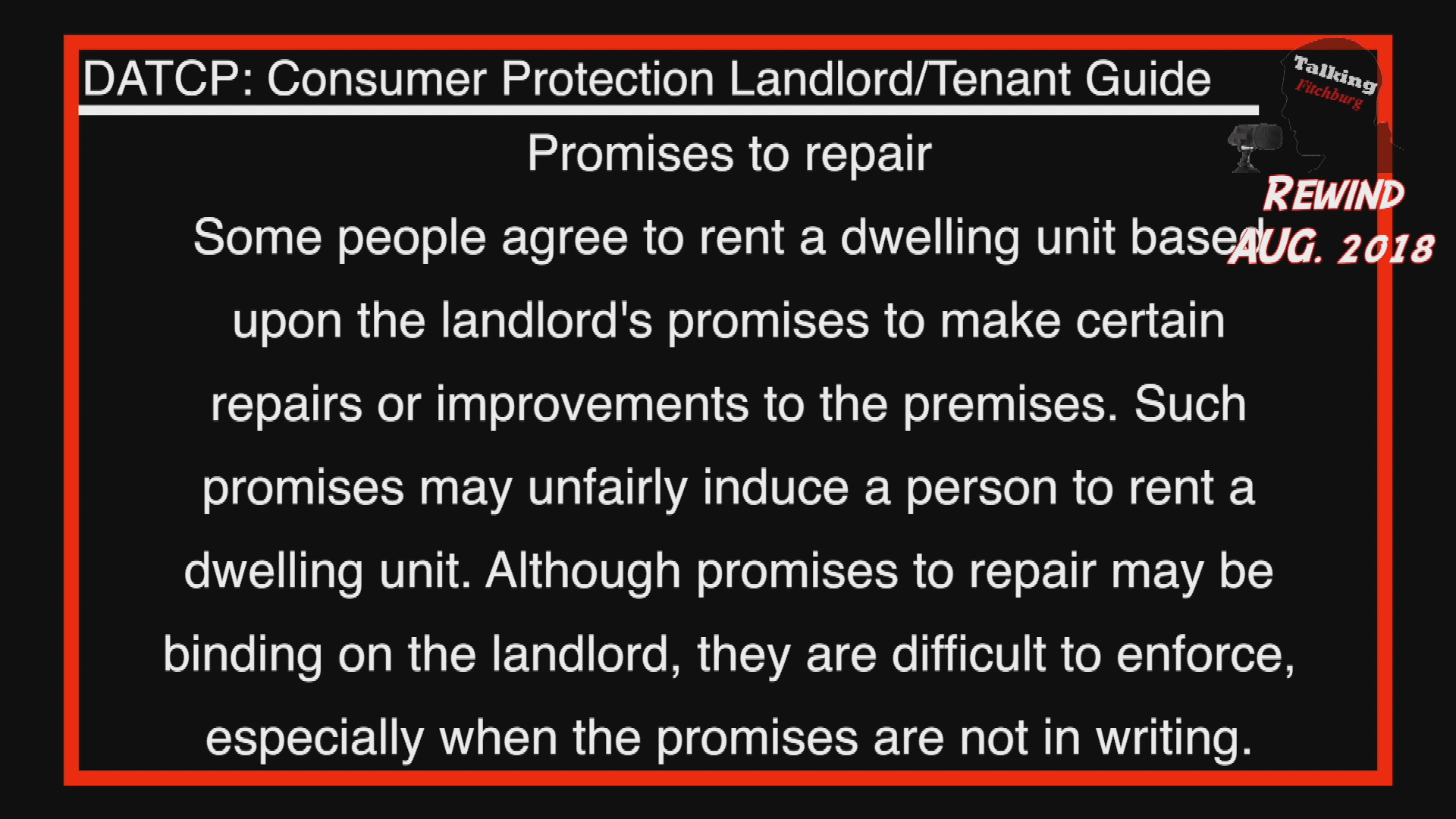 Thumbnail image for Talking Fitchburg Rewind - TFR DATCP Apt Rental Guide
