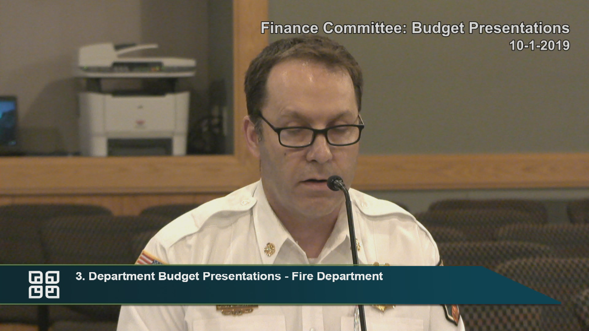 Finance Committee Budget Presentations 10-1-19